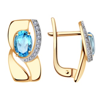 кл2314а-78-01 Серьги (Золото 585)
